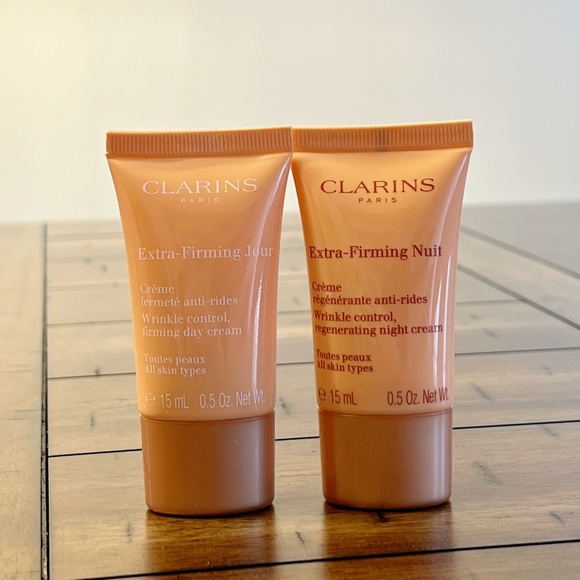 Clarins Extra Firming Wrinkle Control Day Cream + Night Cream - Picture 1 of 3